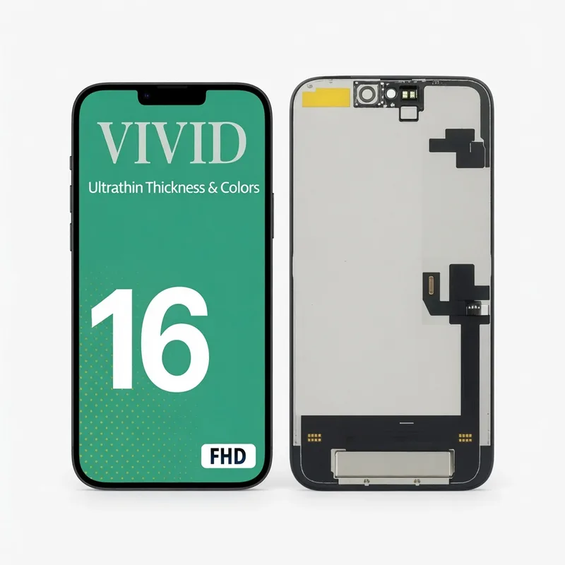 TELA IPHONE 16 FHD 120HZ - DIAMONDS — frontal completo com touch — imagem 1