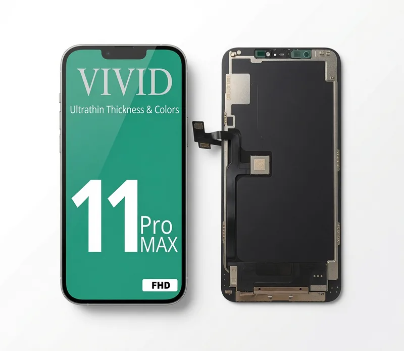 TELA IPHONE 11 PRO MAX FHD - AMERICANO — frontal completo com touch