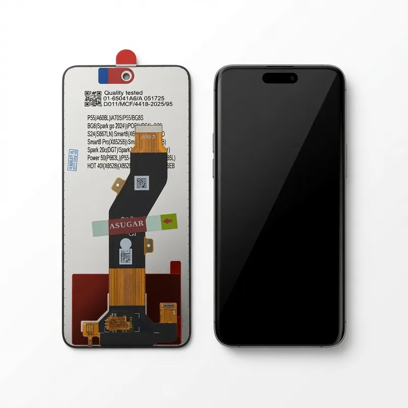 TELA INFINIX SMART8/8PRO/HOT 40i/X6525 sem aro - AMERICANO — frontal completo com touch