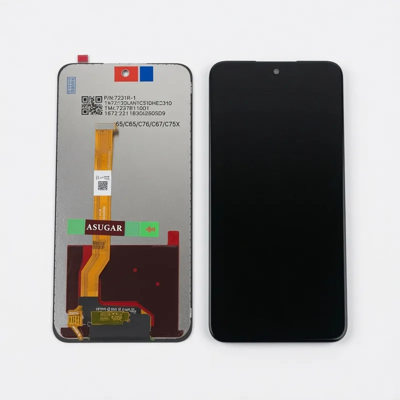 TELA REALME C55/C65/C667/C75/C75X sem aro - DIAMONDS  (OPPO A5/A58/A40/A60) — frontal completo com touch