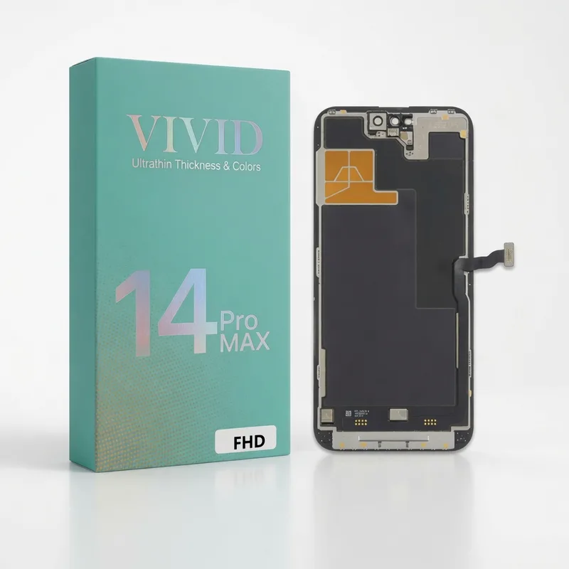 TELA IPHONE 14 PRO MAX FHD - AMERICANO — frontal completo com touch